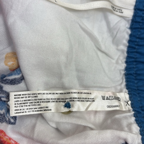 NWT Anthropologie Floral Flannel Wide Leg Pajama Pants Large - Picture 13 of 14